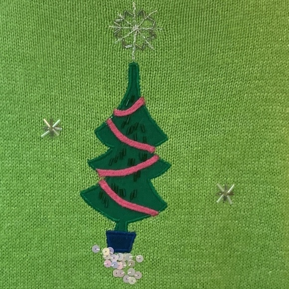 Vintage Design Options by Philip & Jane Gordon 3D Santa Christmas sweater, large - Picture 5 of 7